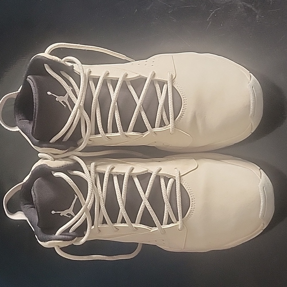 Nike Cream and Black Athletic Shoes